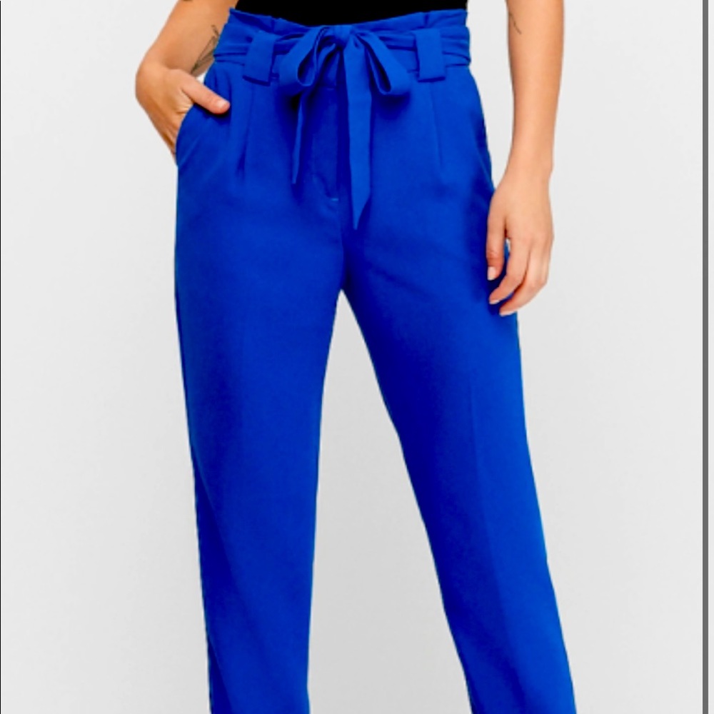 Express Paperbag Ankle Pants